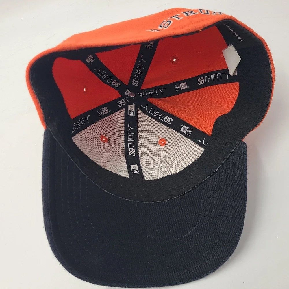 Child-Youth Houston Astros Hat‎ Fitted New Era 39Thirty Orbit Signed Autographed